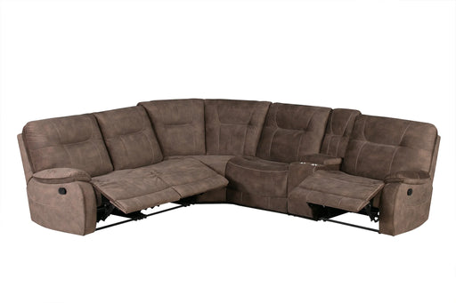 Parker Living - Cooper 6 Piece Reclining Sectional in Shadow Brown - MCOO-PACKA-SBR - GreatFurnitureDeal