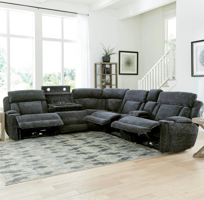Parker Living - Dalton 6 Piece Sectional in Lucky Charcoal - MDAL-PACKT(H)-LCH - GreatFurnitureDeal