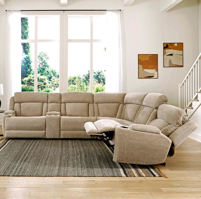 Parker Living - Dalton 6 Piece Reclining Sectional in Lucky Fawn - MDAL-PACKT(H)-LFA - GreatFurnitureDeal