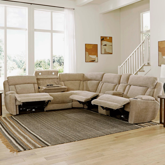 Parker Living - Dalton 6 Piece Reclining Sectional in Lucky Fawn - MDAL-PACKT(H)-LFA - GreatFurnitureDeal