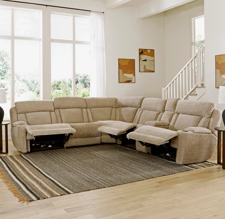 Parker Living - Dalton 6 Piece Reclining Sectional in Lucky Fawn - MDAL-PACKT(H)-LFA - GreatFurnitureDeal