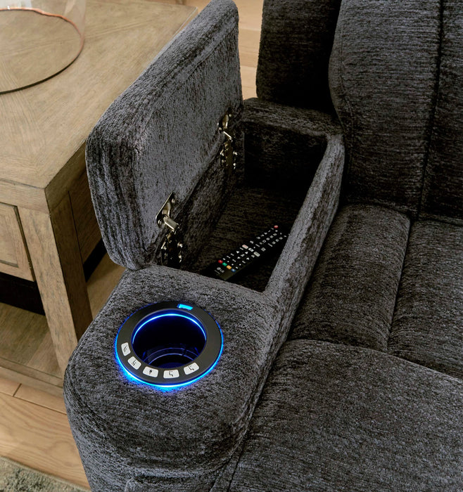 Parker Living - Dalton 6 Piece Reclining Sectional Sofa in Lucky Charcoal - MDAL-PACKT(H)-LCH - GreatFurnitureDeal