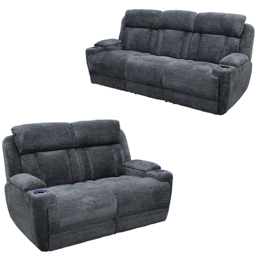Parker Living - Dalton 2 Piece Power Sofa Set in Lucky Charcoal - MDAL#834PH-LCH-2SET - GreatFurnitureDeal