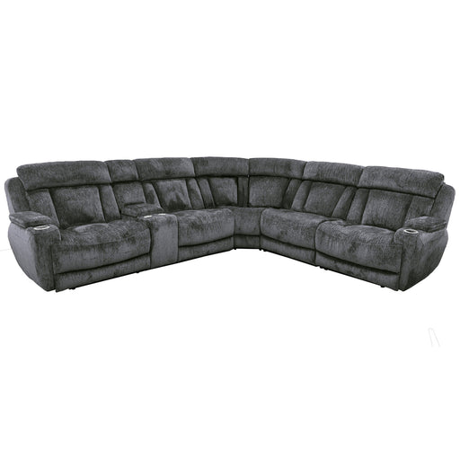 Parker Living - Dalton 6 Piece Reclining Sectional Sofa in Lucky Charcoal - MDAL-PACKT(H)-LCH - GreatFurnitureDeal