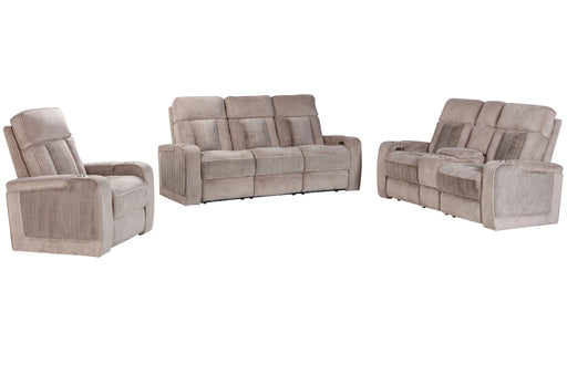 Parker Living - Equinox 3 Piece Power Reclining Living Room Set in Mushroom - MEQU-321PH-MURM - GreatFurnitureDeal