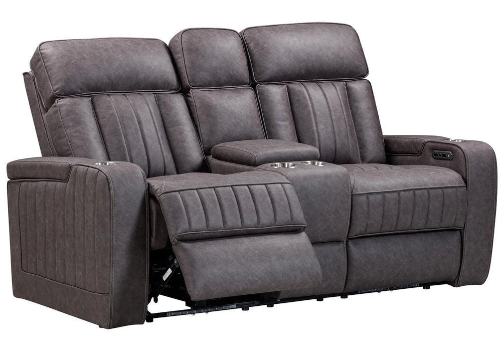 Parker Living - Equinox Power Console Loveseat in Mercury - MEQU#822CPH-MERC - GreatFurnitureDeal