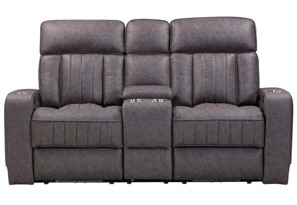 Parker Living - Equinox Power Console Loveseat in Mercury - MEQU#822CPH-MERC - GreatFurnitureDeal