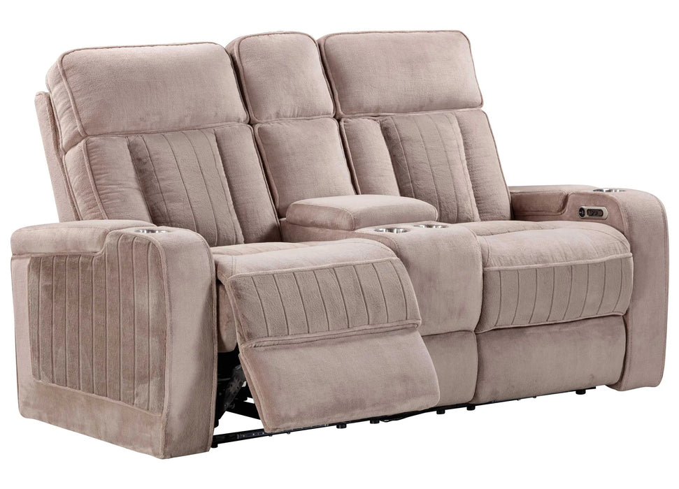 Parker Living - Equinox 2 Piece Power Reclining Sofa Set in Mushroom - MEQU#834PH-MURM-2SET - GreatFurnitureDeal