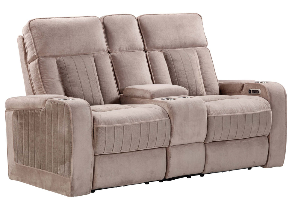 Parker Living - Equinox 2 Piece Power Reclining Sofa Set in Mushroom - MEQU#834PH-MURM-2SET - GreatFurnitureDeal