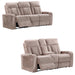 Parker Living - Equinox 2 Piece Power Reclining Sofa Set in Mushroom - MEQU#834PH-MURM-2SET - GreatFurnitureDeal