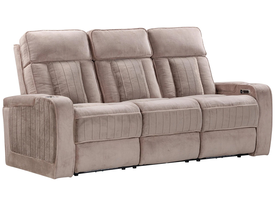 Parker Living - Equinox 2 Piece Power Reclining Sofa Set in Mushroom - MEQU#834PH-MURM-2SET - GreatFurnitureDeal