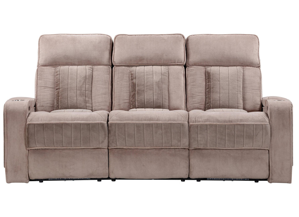 Parker Living - Equinox 2 Piece Power Reclining Sofa Set in Mushroom - MEQU#834PH-MURM-2SET - GreatFurnitureDeal