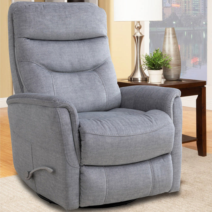 Parker Living - Gemini Manual Swivel Glider Recliner in Capri Silver (Set of 2) - MGEM#812GS-CSI - GreatFurnitureDeal