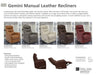 Parker Living - Gemini Manual Swivel Glider Recliner in Ice -Set of 2- MGEM#812GS-ICE - GreatFurnitureDeal