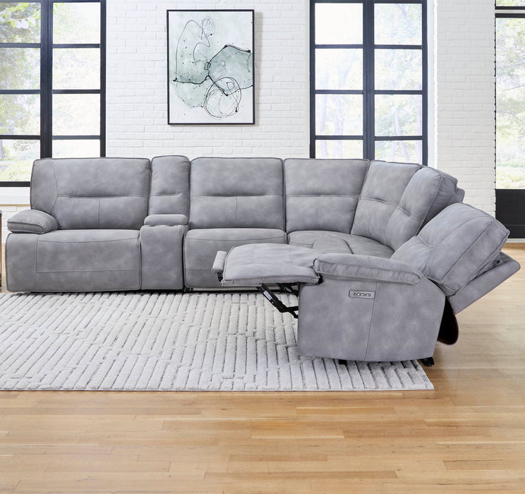 Parker Living - Gladiator 6 Piece Sectional Sofa in Sky - MGLA-PACKA(H)-SKY - GreatFurnitureDeal