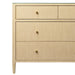 Worlds Away - Michelle Four Drawer Chest In Natural Grasscloth - MICHELLE NAT - GreatFurnitureDeal