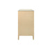 Worlds Away - Michelle Four Drawer Chest In Natural Grasscloth - MICHELLE NAT - GreatFurnitureDeal