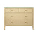 Worlds Away - Michelle Four Drawer Chest In Natural Grasscloth - MICHELLE NAT - GreatFurnitureDeal