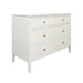 Worlds Away - Michelle Four Drawer Chest In Textured White - MICHELLE WH - GreatFurnitureDeal