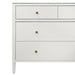 Worlds Away - Michelle Four Drawer Chest In Textured White - MICHELLE WH - GreatFurnitureDeal
