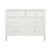 Worlds Away - Michelle Four Drawer Chest In Textured White - MICHELLE WH - GreatFurnitureDeal