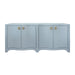 Worlds Away - Miffy Curved Front Four Door Buffet In Textured Light Blue - MIFFY LB - GreatFurnitureDeal