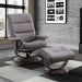 Parker Living - Knight Manual Reclining Swivel Chair and Ottoman in Haze - MKNI#212S-HAZ - GreatFurnitureDeal
