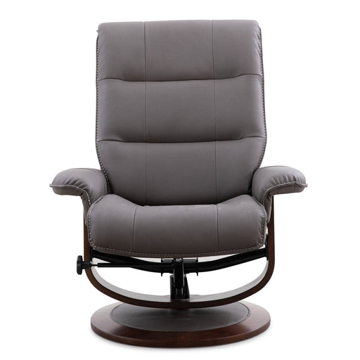 Parker Living - Knight Manual Reclining Swivel Chair and Ottoman in Haze - MKNI#212S-HAZ - GreatFurnitureDeal
