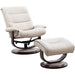 Parker Living - Knight Manual Reclining Swivel Chair and Ottoman in Oyster - MKNI#212S-OYS - GreatFurnitureDeal