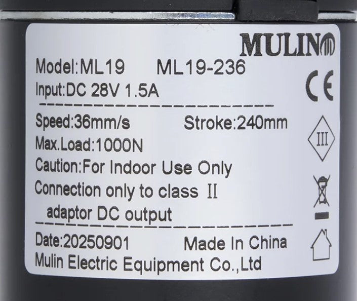 Power Recliner / Lift Chair Linear Actuator Replacement Motor - ML19-236 - GreatFurnitureDeal