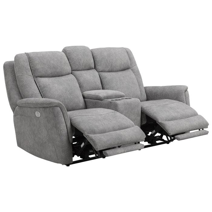 Parker Living - Linus Power Zero Gravity Console Loveseat in Hudson Grey - MLIN#822CPHZ-HGY - GreatFurnitureDeal