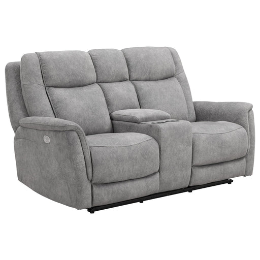 Parker Living - Linus Power Zero Gravity Console Loveseat in Hudson Grey - MLIN#822CPHZ-HGY - GreatFurnitureDeal