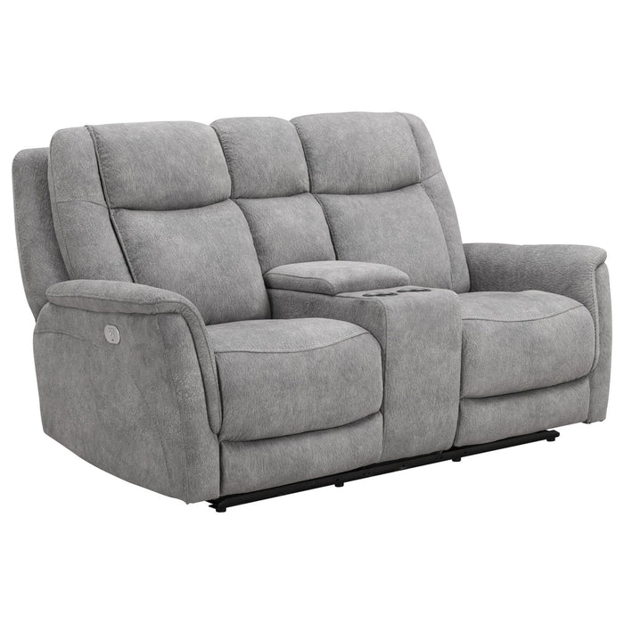 Parker Living - Linus Power Zero Gravity Console Loveseat in Hudson Grey - MLIN#822CPHZ-HGY - GreatFurnitureDeal
