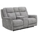Parker Living - Linus Power Zero Gravity Console Loveseat in Hudson Grey - MLIN#822CPHZ-HGY - GreatFurnitureDeal