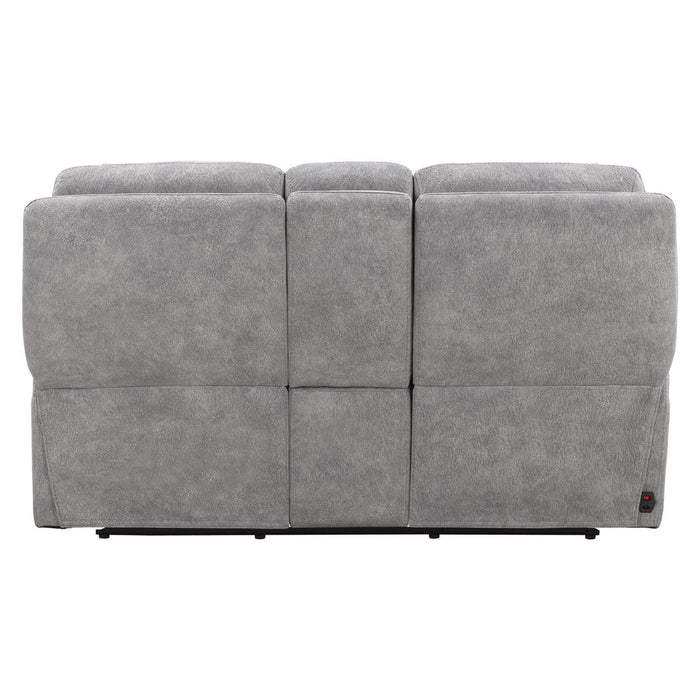 Parker Living - Linus Power Zero Gravity Console Loveseat in Hudson Grey - MLIN#822CPHZ-HGY - GreatFurnitureDeal