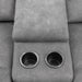 Parker Living - Linus Power Zero Gravity Console Loveseat in Hudson Grey - MLIN#822CPHZ-HGY - GreatFurnitureDeal