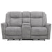 Parker Living - Linus Power Zero Gravity Console Loveseat in Hudson Grey - MLIN#822CPHZ-HGY - GreatFurnitureDeal