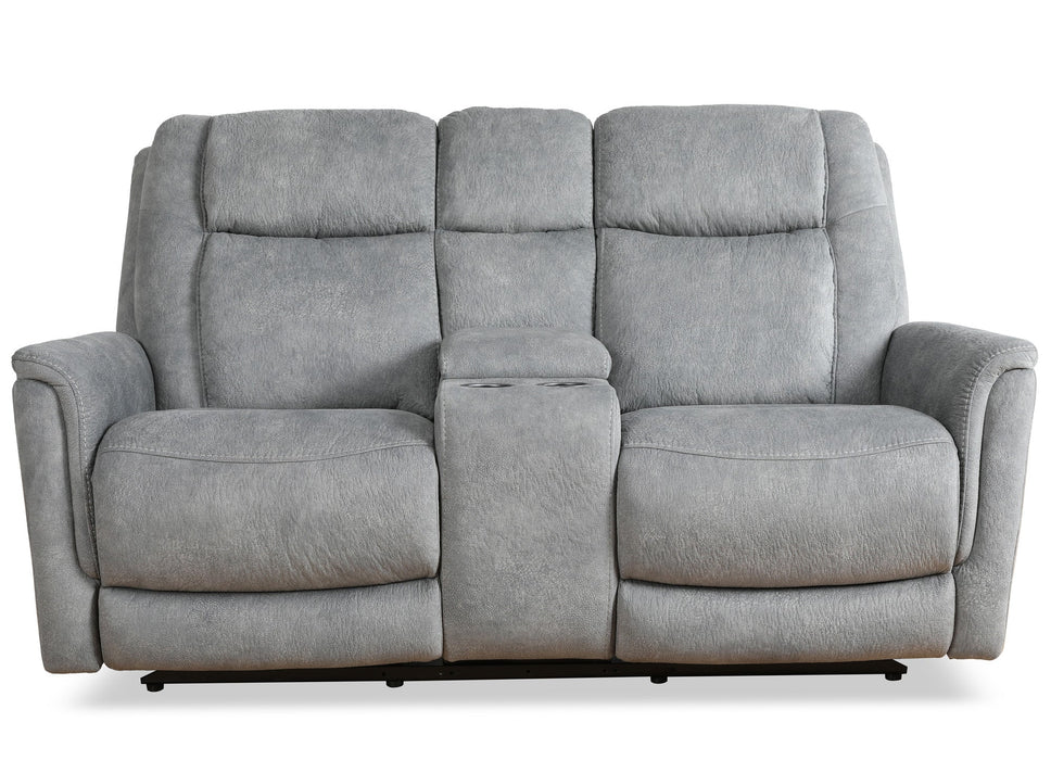 Parker Living - Linus Power Zero Gravity Console Loveseat in Hudson Grey - MLIN#822CPHZ-HGY