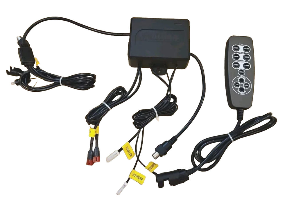 Catnapper Furniture - Replacement Remote Hand Control with Power Headrest, Lumbar, Massage and Heat, with Junction Box - MLSK91-A1 - GreatFurnitureDeal