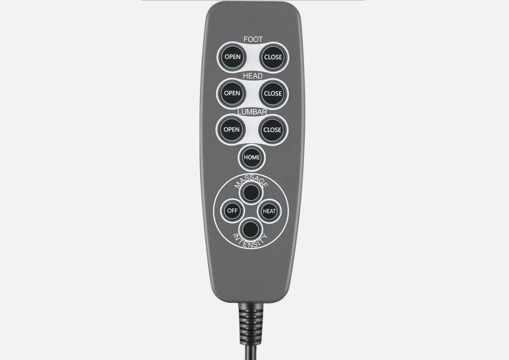Catnapper Furniture - Replacement Remote Hand Control with Power Headrest, Lumbar, Massage and Heat, with Junction Box - MLSK91-A1 - GreatFurnitureDeal