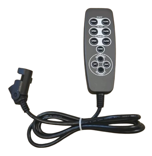 Catnapper Furniture - Replacement Remote Hand Control with Power Headrest, Lumbar, Massage and Heat, with Junction Box - MLSK91-A1 - GreatFurnitureDeal