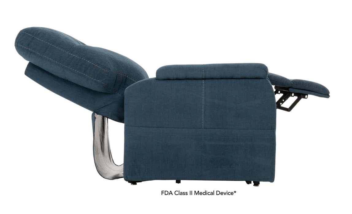 Southern Motion - Dynamo Trio Invigorate Layflat Lift Recliner with Heat and Massage in Indigo - 3620 HM Dynamo Indigo