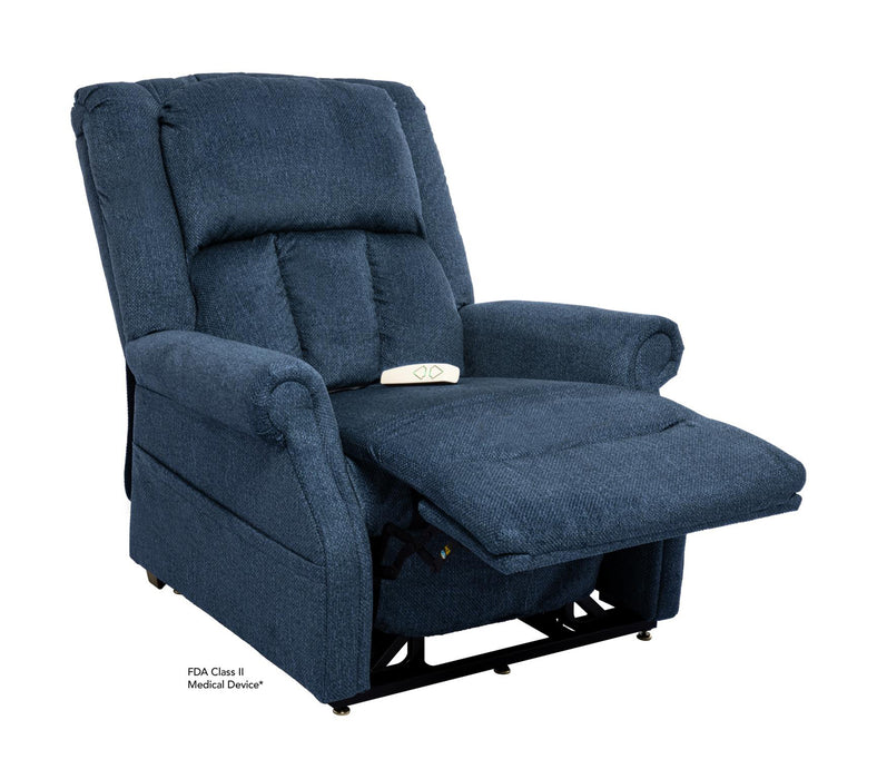 Southern Motion - Vance Trio Tenacity Layflat Lift Recliner with Heat and Massage in Wine - 7001HM Vance Blue