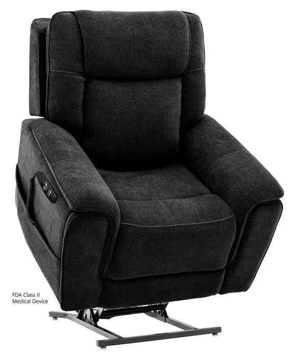 Southern Motion - Trento Layflat Lift Recliner in Charcoal - 3600 Trento Charcoal