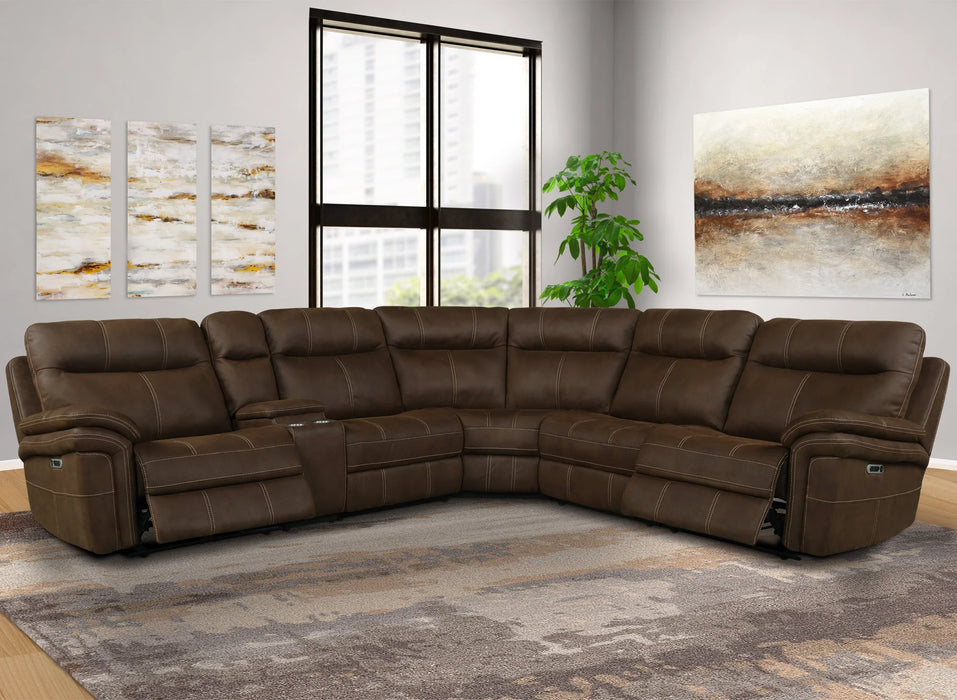 Parker Living - Mason 6 Piece Sectional Sofa in Dark Kahlua - MMA-PACKA(H)-DK - GreatFurnitureDeal