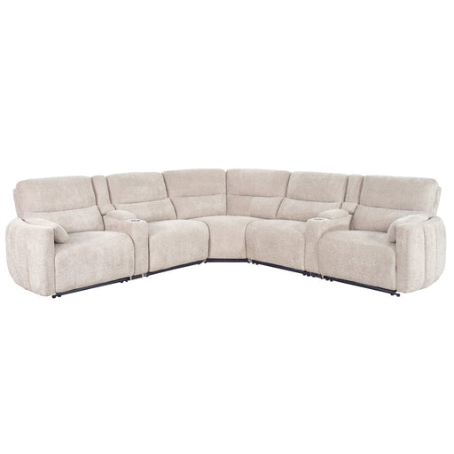 Parker Living - Modesto 7 Piece Modular Power Reclining Sectional in Buttercream - MMOD-PACKT7(H)-BUCR - GreatFurnitureDeal