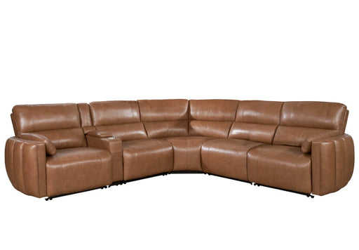 Parker Living - Modesto 6 Piece Modular Power Reclining Sectional with Power Adjustable Headrests in Sable - MMOD-PACKA(H)-SABL - GreatFurnitureDeal