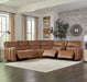 Parker Living - Modesto 6 Piece Modular Power Reclining Sectional with Power Adjustable Headrests in Sable - MMOD-PACKA(H)-SABL - GreatFurnitureDeal