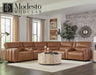 Parker Living - Modesto 7 Piece Modular Power Reclining Sectional with Power Adjustable Headrests in Sable - MMOD-PACKT7(H)-SABL - GreatFurnitureDeal