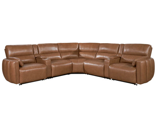 Parker Living - Modesto 7 Piece Modular Power Reclining Sectional with Power Adjustable Headrests in Sable - MMOD-PACKT7(H)-SABL - GreatFurnitureDeal
